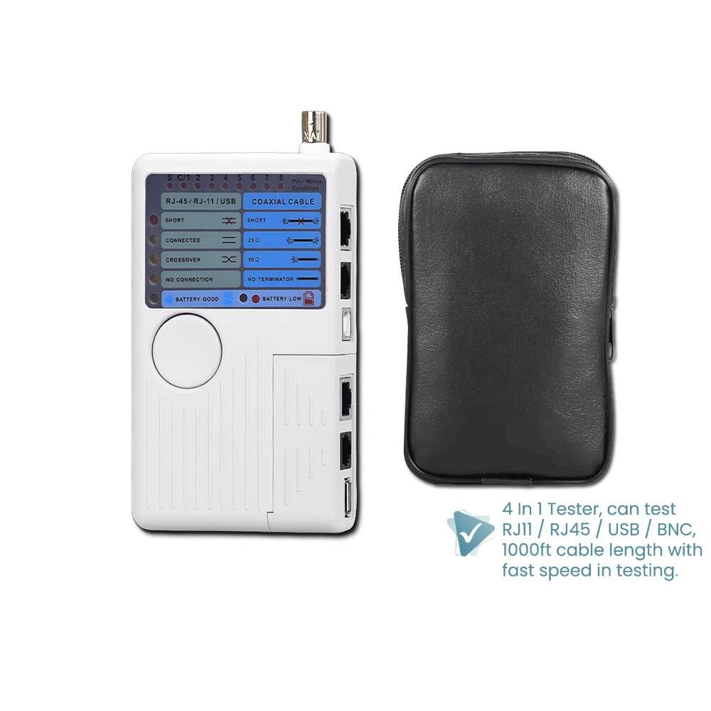 4 IN 1 NETWORK TELEPHONE BNC USB CABLE TESTER