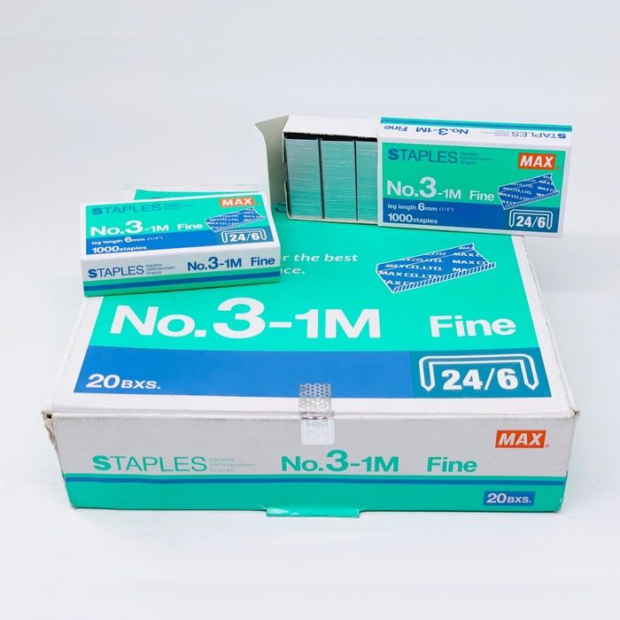 Others *Max No.3-1m (24/6) Staples / ubat stapler max No 3-1m / ubat stapler besar / HD-3D / HD-50