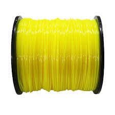 Yellow Grass Cutter Nylon Trimmer Line 45 Pcs Grass String 2.4mm Cutting Line