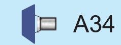 Temo 38*9*6mm Type A34 Vitrified CBN Mounted Point for Stainless Steel - 10pcs/pk