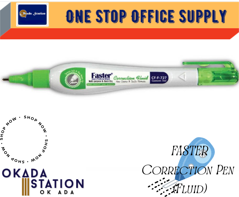 Faster Correction Pen / Faster / Correction Pen / Correction Fluid / Faster Correction