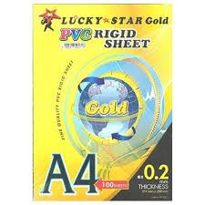 A4 PVC RIGID SHEET COVER