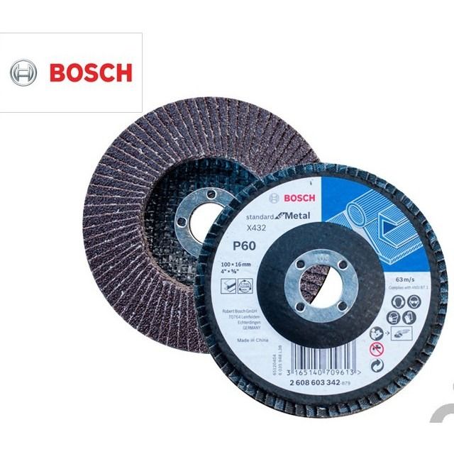 BOSCH Alox Flap Disc 4" 110mm P120 P80 P60 P36