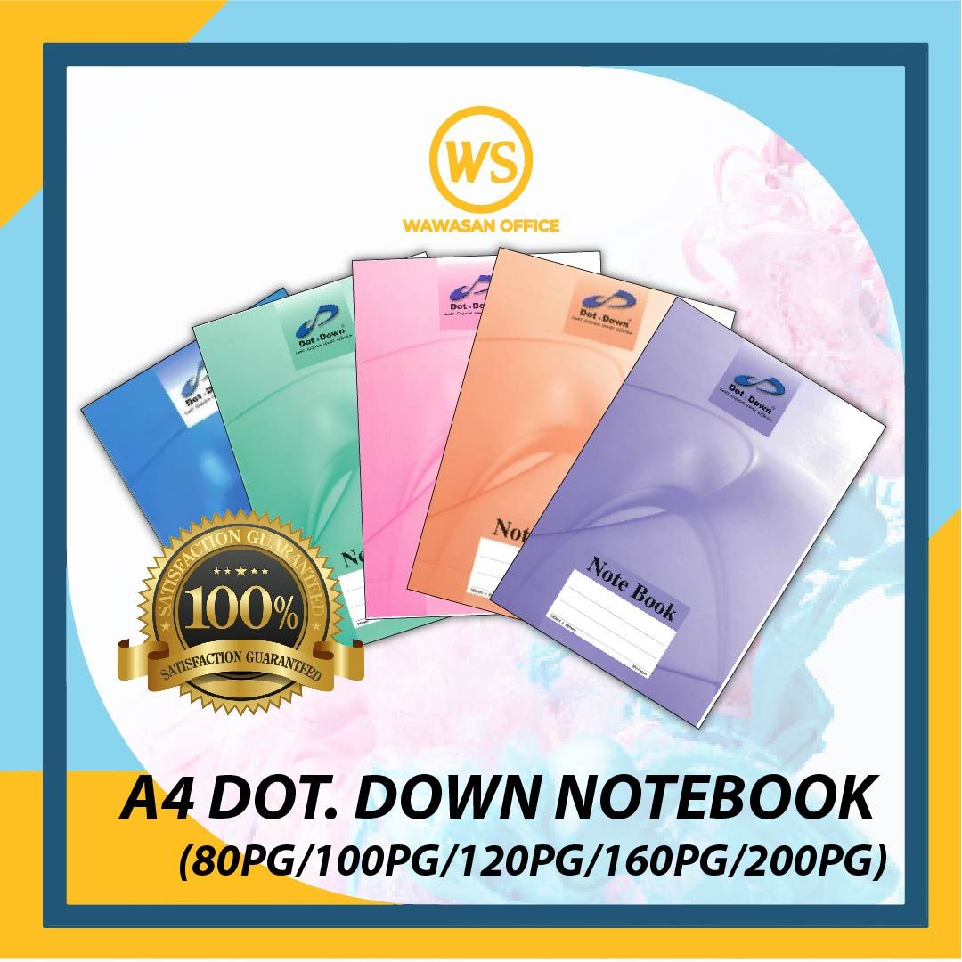 Dot Down A4 Dot Down Notebook / Exercise Book / Notebook / Note Book / Buku Nota / Buku Latihan / Buku Tulis A4 笔记本