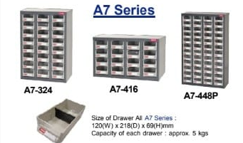 'SHUTER' Steel Case With Plastic Drawer (A7 SERIES)