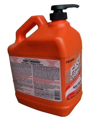 Permatex USA Fast Orange Hand Cleaner Infused With MicroGel Pumice Lotion Cleaner 3.8 Litres
