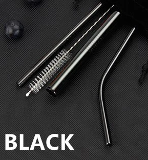 4 Pcs Set Stainless Steel Straw