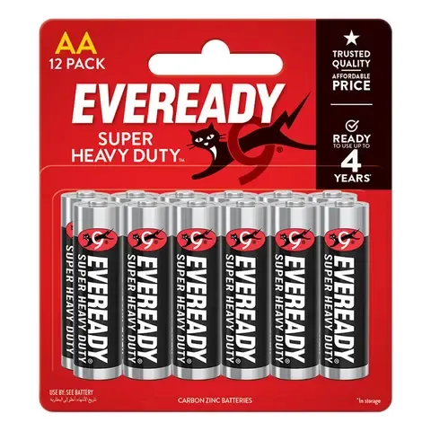 EVEREADY BATTERY AA 12PC/CARD
