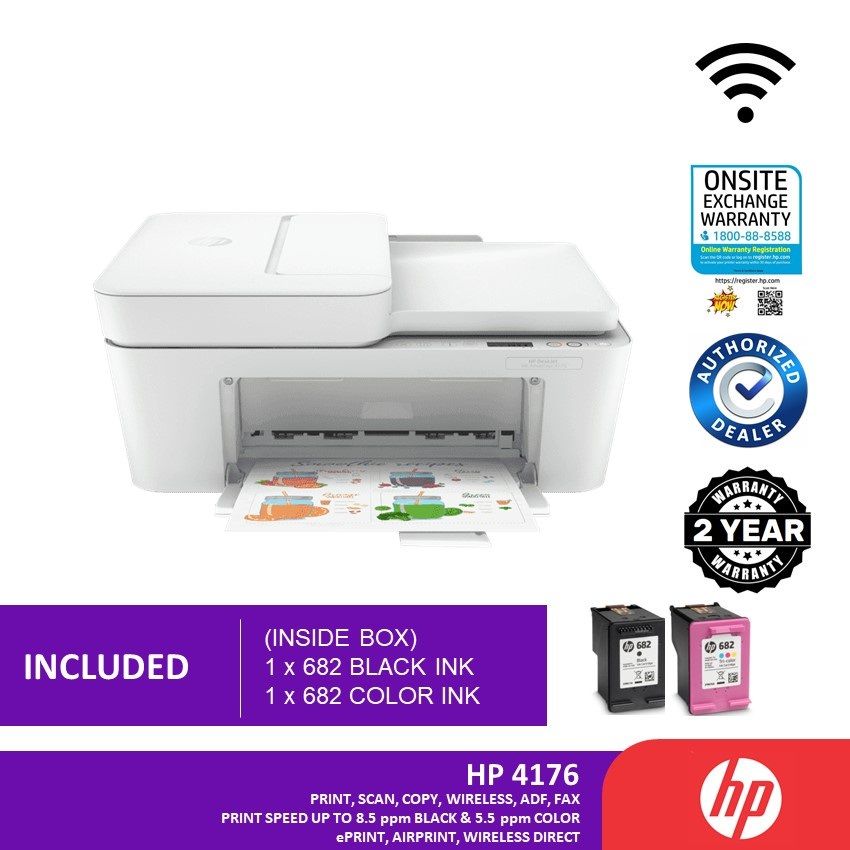 HP DeskJet Ink Advantage 4175 All-in-One Printer ( Print, Scan, Copy, Send Mobile Fax)