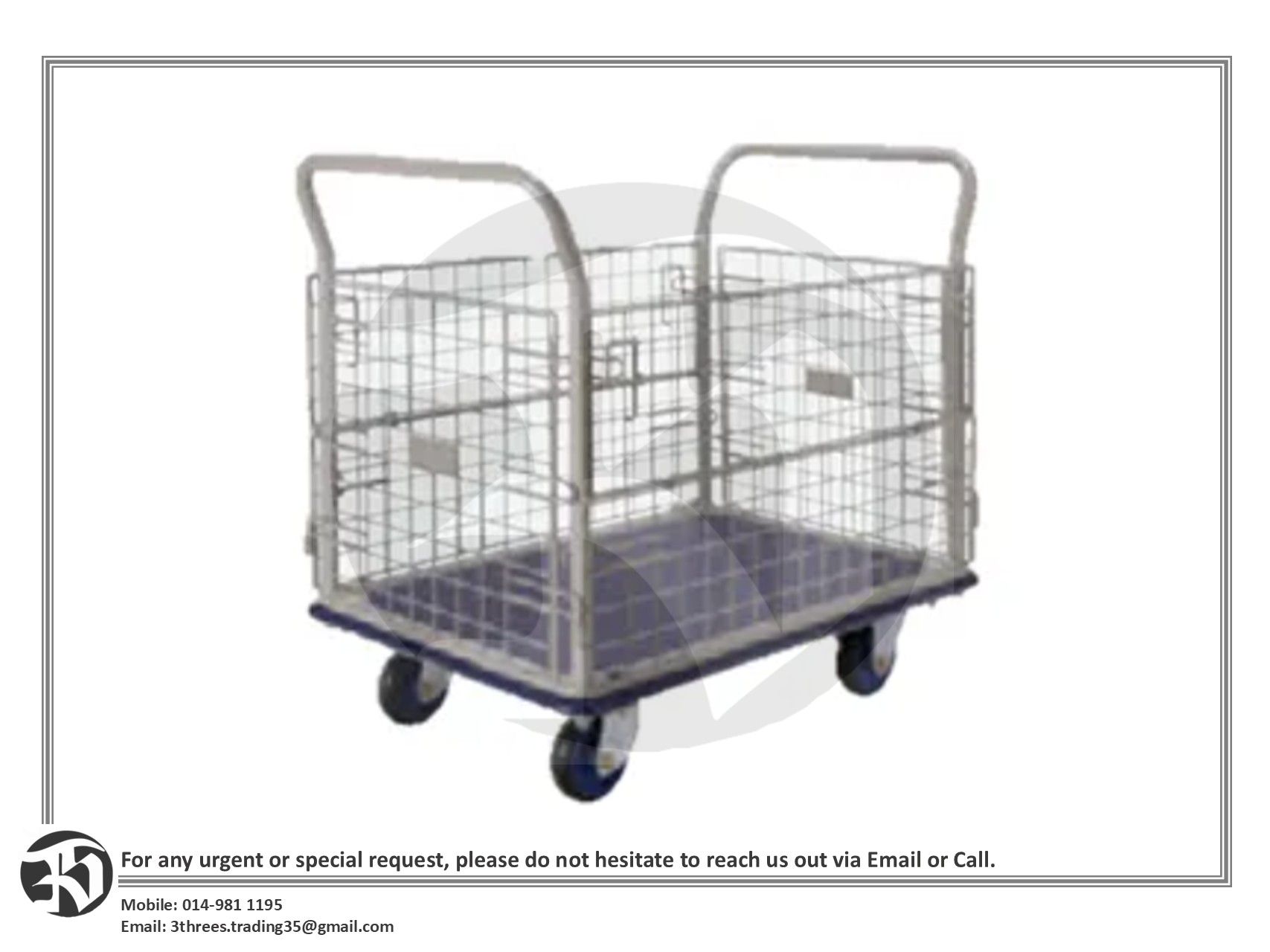 PRESTAR Hand Truck Trolley L980mm x W635mm x H910mm