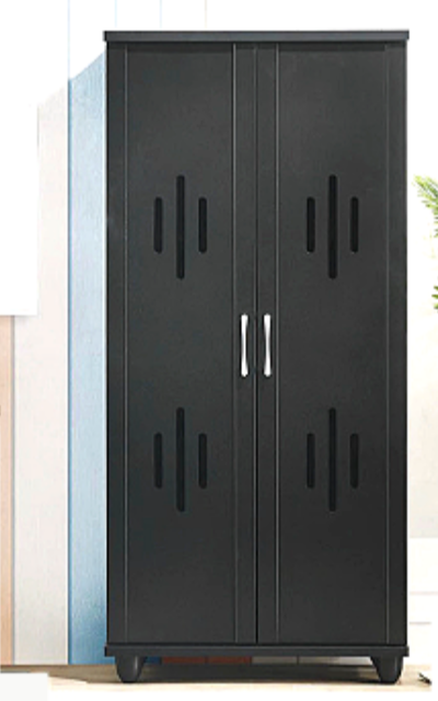 WOODEN SHOE CABINET - LARGE / RAK KASUT SHOE RACK SIZE : L 770MM X D 360MM X H 1850MM
