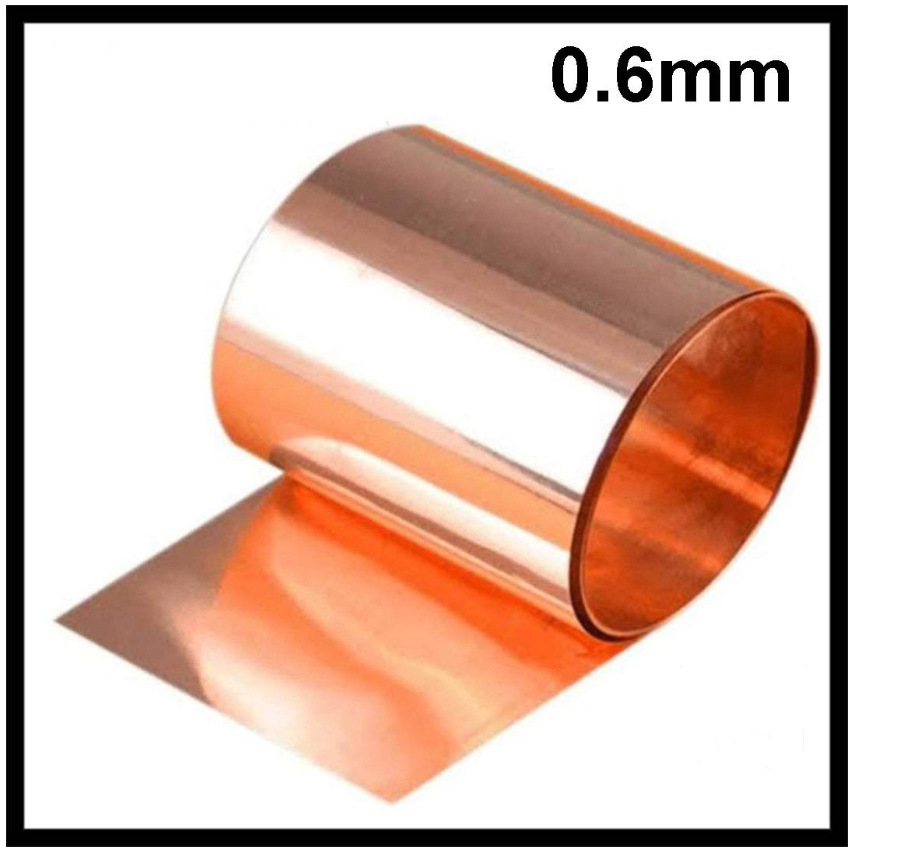 COPPER SHIM COPPER METAL SHEET FOIL PLATE THIN 0.6MM