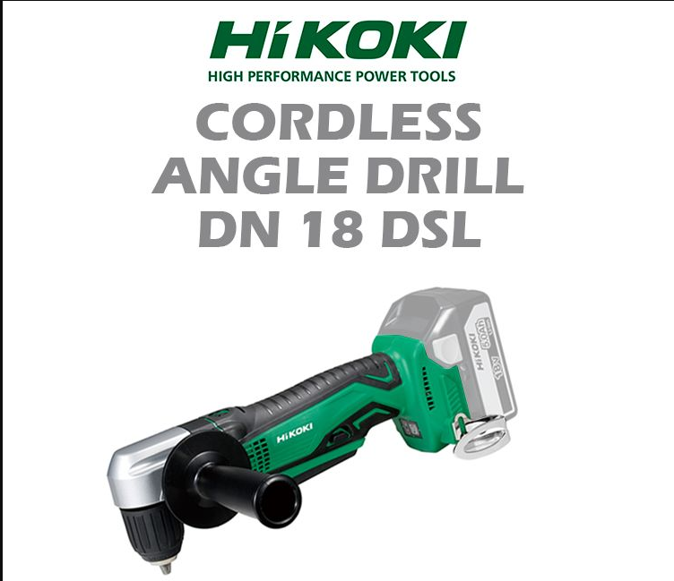 HIKOKI CORDLESS ANGLE DRILL DN18DSL