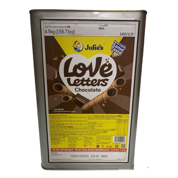 Julie’s Love Letter Chocolate 4.5KG