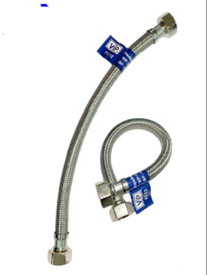 VIP Self Braided Hose. Stainless Steel Flexible Hose With Brass Collar & Nut. Flexible Hose Heater. Trap Flexible Hose