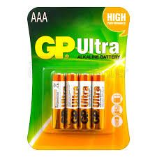 GP Ultra Alkaline Battery AAA (4S)