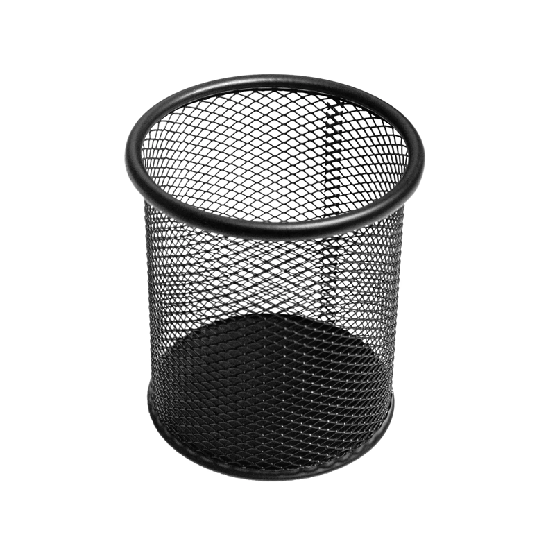 Others *Mesh Round Pencil Holder Pen Stand BLACK