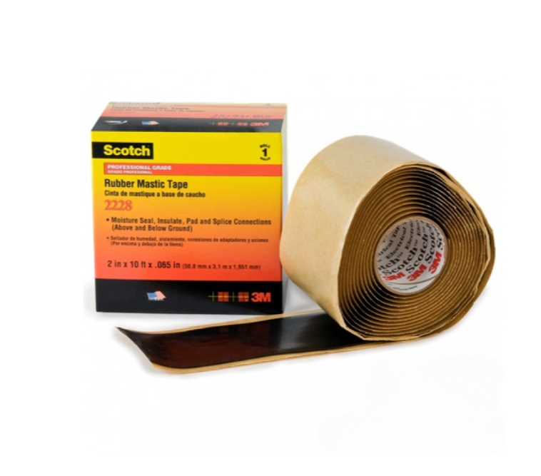 3M 2228 RUBBER MASTIC TAPE (2″ X 10′)