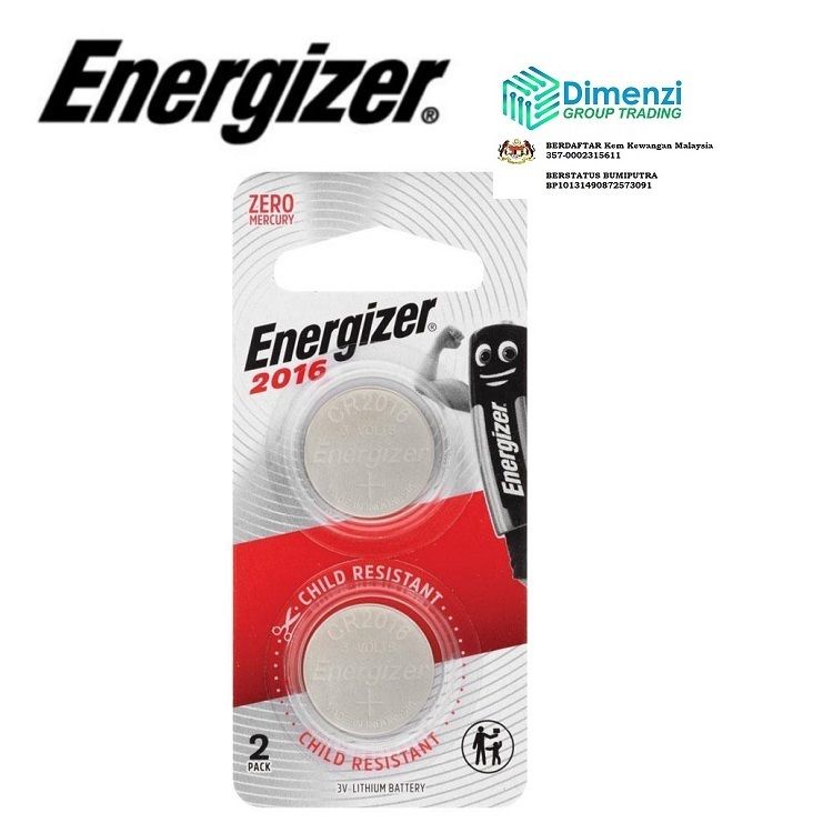 ENERGIZER ALKALINE BATTERY CR2016 (2PCS)