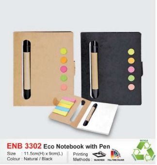 ECO NOTEBOOK WITH PEN (SMALL)
