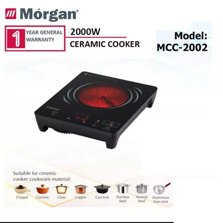 Morgan MCC-2002 Electric Infared Ceramic Cooker 2000W (for All Type Pot) Induction Cooker