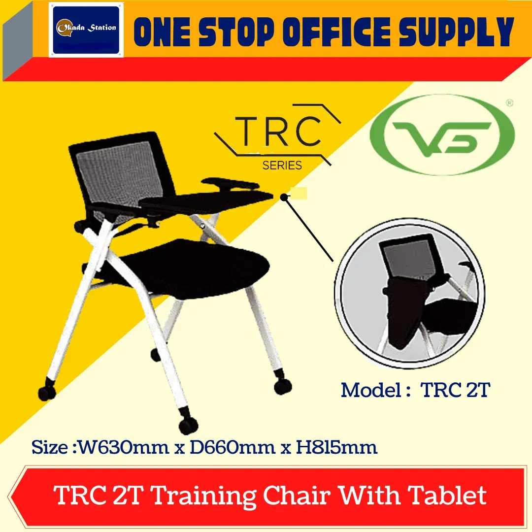 TRC 2T Training Chair With Tablet / Foldable Chair With Writing pad / TRC Series / Office Chair / Training Chair / Folding Chair / Study Chair