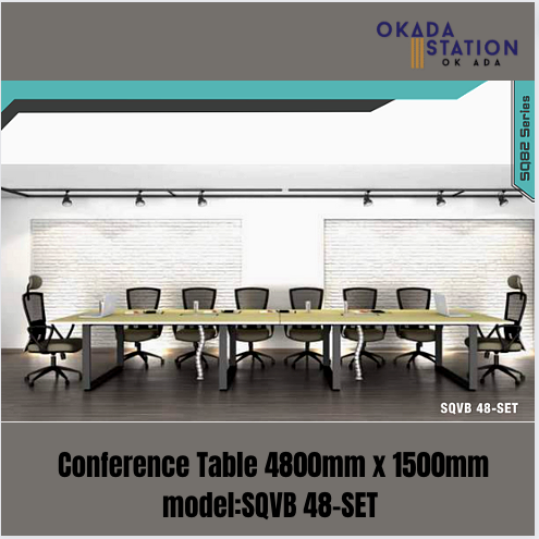 VS CONFERENCE TABLE SIZE 16' X 5' / MEETING TABLE / SQVB 48-SET / OFFICE TABLE / CONFERENCE TABLE