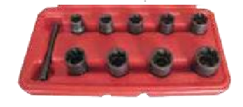 Temo 10Pc 3/8" Dr. Twist Socket Set - 10 to 19mm