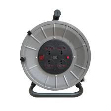 4 Gang Heavy Duty Extension 30M Multi Universal Socket Reel Safety Thermal Industrial Extension