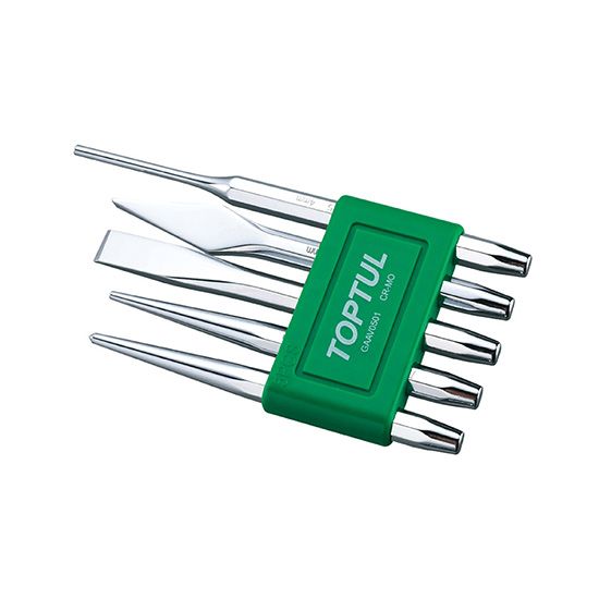 TOPTUL 5 PCS CHISEL PUNCH SET GAAV0501