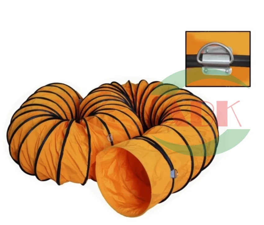 *MVS PNEUMATIC VENTILATOR FAN / INDUSTRIAL EXPLOSION PROOF NON SPARK VENTILATOR FAN - 12 INCH - MVS-AV300 with 12" X 5 METER AIR VENTILATOR FLEXIBLE HOSE WITH CLIP