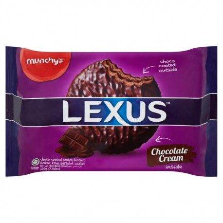 Lexus Choco Coated Cream Biscuits Pack 10x20gm