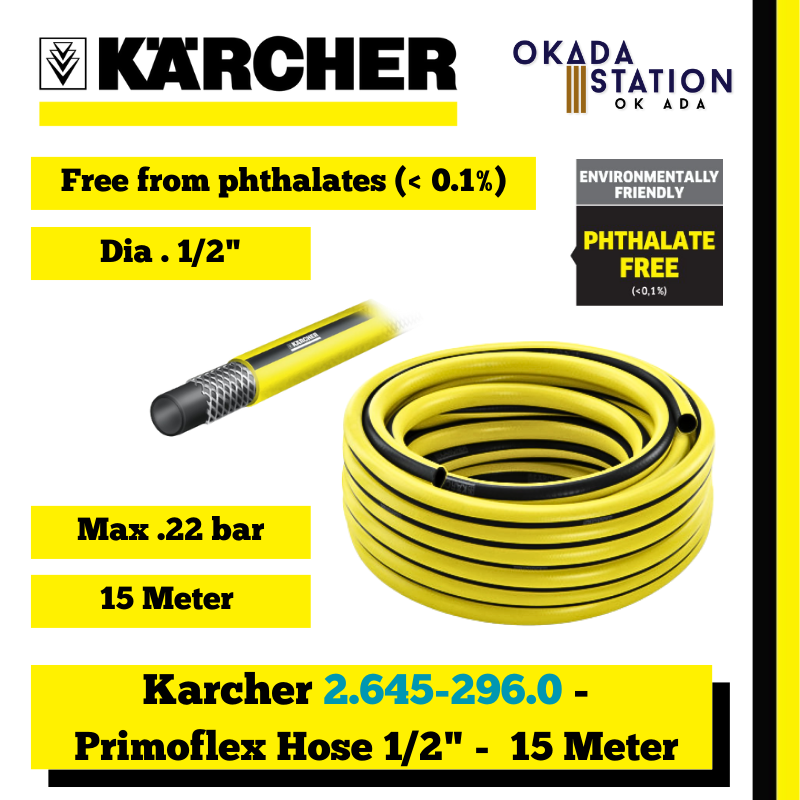 Karcher 2.645-296.0 - Primoflex Hose 1/2" - 15M / Quality Hose / Gardening Water Hose / PrimoFlex® / Diameter 1/2" / Length 15 Meter