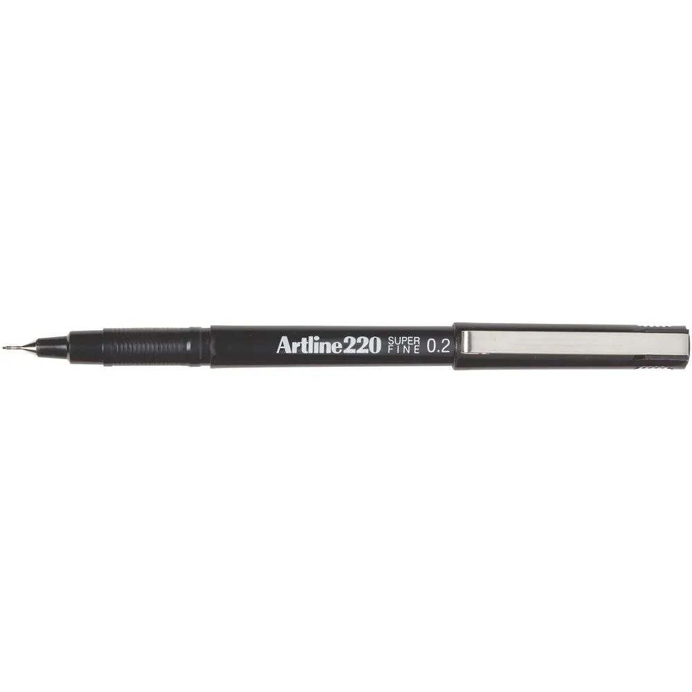 Artline Marker Fineliner 220 Super Fine Black 0.2mm