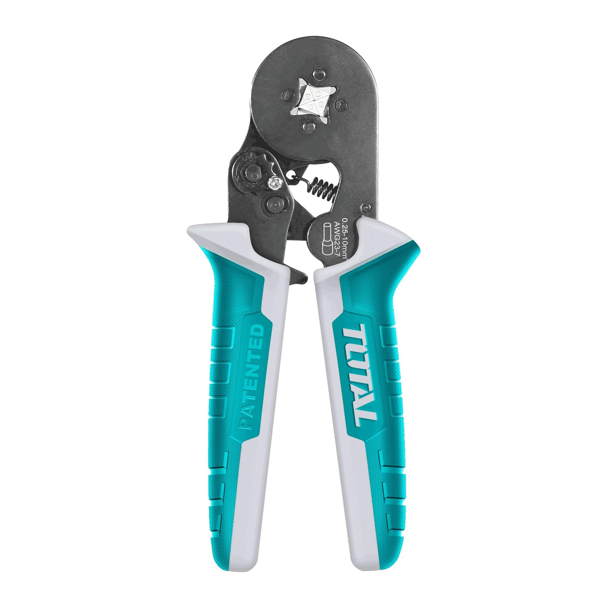 Total 6" Ratchet Crimping Pliers 25-10mm 自调节棘轮压接钳套件/端子压接工具 THCPG2510