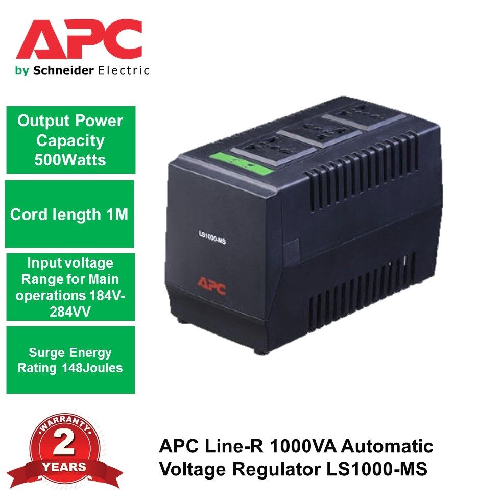 APC Line-R 1000VA Automatic Voltage Regulator LS1000-MS - NOT BATTERY BACKUP