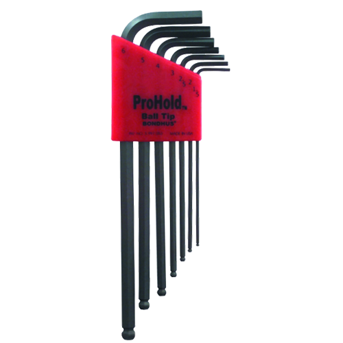 BONDHUS Ballpoint Hex Key L-Wrench (Set) Inch