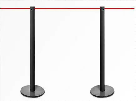 Protective barrier Height 53 CM with 5 Meter Rope 4 Stand Complete Sets