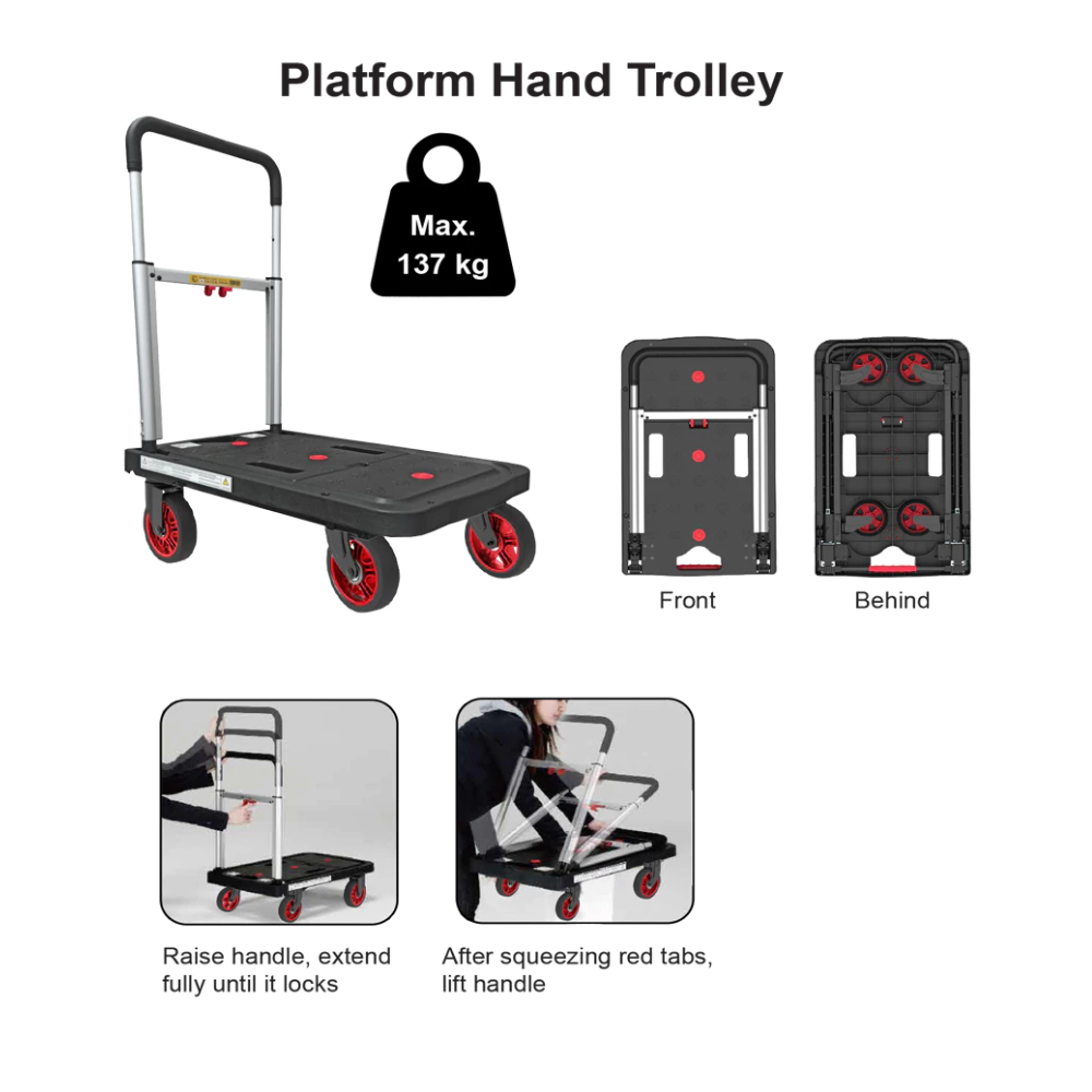 Elephant King Folding Platform Hand Truck Trolley 137KG - EFW99F