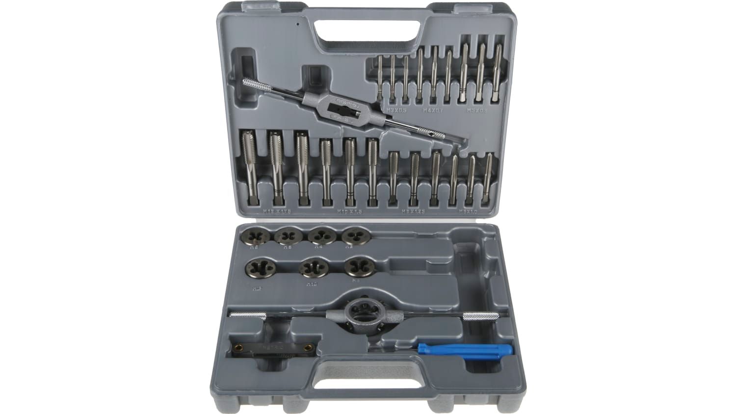 RS PRO 32 Piece Carbon Steel Thread Tap & Die Set