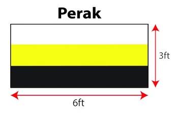 Bendera Perak 3' X 6' ft Polyester