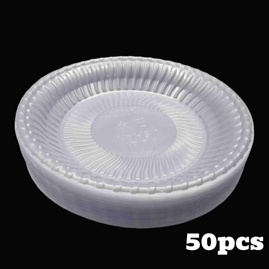 QP (CLEAR) PAPER PLATE 9" 50 PCS