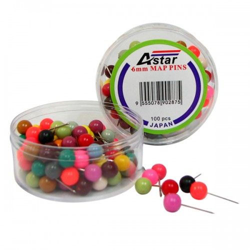 Astar Colourful Map Pin (6mm)