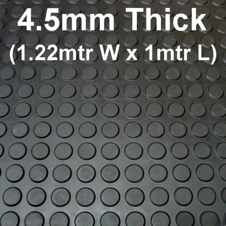 ROUND STUD RUBBER MAT 4.5MM THICK ANTI-SKID ROUND STUD RUBBER FLOOR MATTING