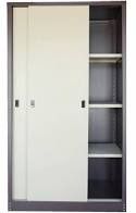 Full Height Steel Swing Door Cupboard c/w 3 Shelves and Locking Bard