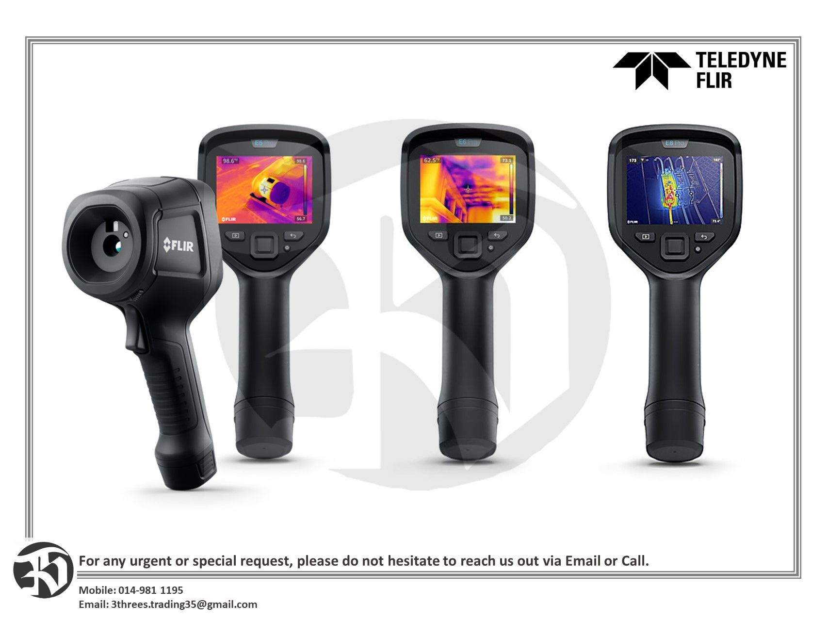 Teledyne FLIR Ex Pro-Series Infrared Cameras, E5 Pro/E6 Pro/E8 Pro