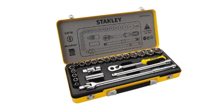 Stanley 24PCS 1/2 6PTS socket set in m