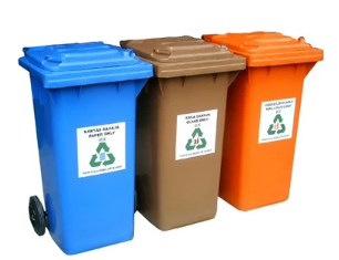*Recycle Bin 2 Wheel HDPE Mobile Garbage Bin