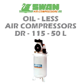 SWAN OIL-LESS AIR COMPRESSORS DR-115-50L