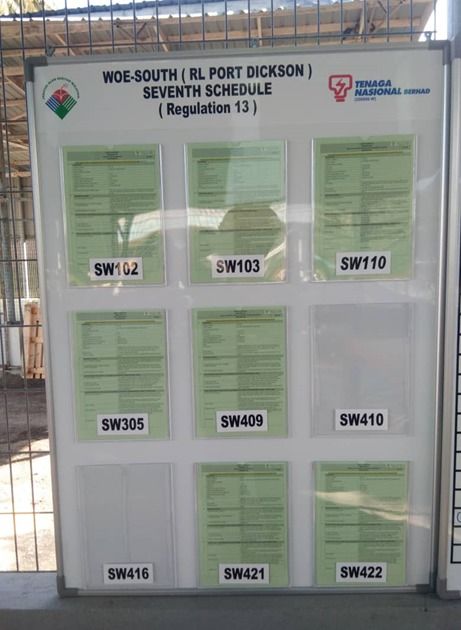 TPE OUTDOOR MAGNETIC WHITEBOARD / CUSTOMISED_SIZE: 4'X4' & 4'X8'